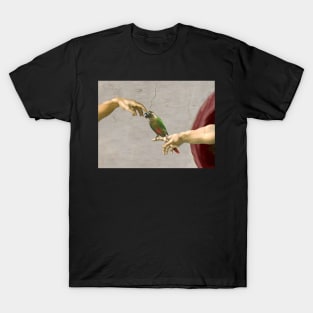 Michelangelo Conure Green Ckeeked Parrot T-Shirt